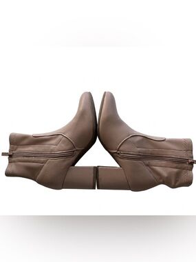 SHEIN Mushroom Pink Block Heel Ankle Boots Almond Toe Booties  Women’s 5.5